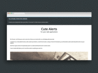 Flat & cute Alerts