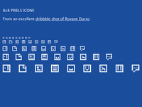 8x8 pixels icons [CSS]